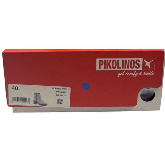 Pikolinos Llanes Ankle Boot with Buckle Women 9-9.5 40 Brandy Leather Block Heel - Picture 11 of 11